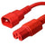 C14 to C15 Power Cord – 15A, 250V, 14/3 SJT - Red