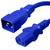 C20 to C13 Power Cord – 15A, 250V, 14/3 SJT - Blue
