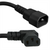 C14 to Right Angle C13 Power Cord - 15A, 250V, 14/3 SJT, Black
