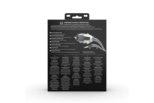 Monster M-Series 1000 Fiber Optical Digital Audio Toslink Cable for Sound Bar, TV