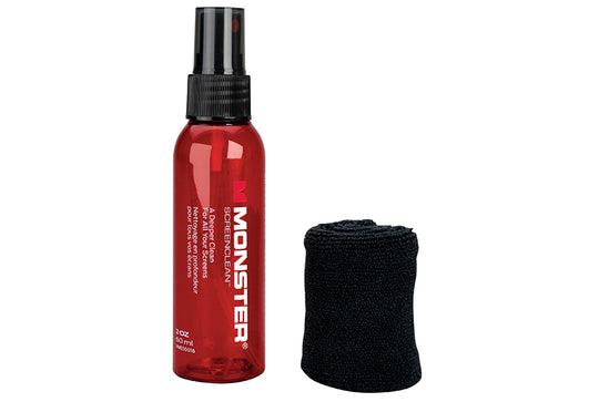 Monster Screenclean™ Kit w/ Microfiber Cloth for Electronic Devices.