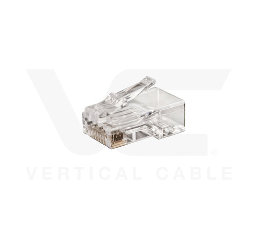 Vertical Cable Cat6A Feed Through Plug (RJ45 Modular Connector) Unshielded