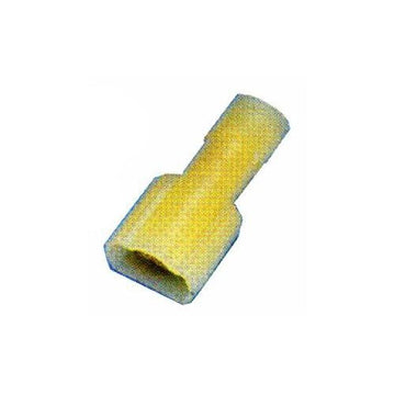 Morris 01418 Male Nylon Fully Insulated Disconnects 25 Pack - 12-10 Wire, .250x.032 Tab