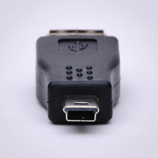 USB Type A Female to 5-Pin Mini USB Type B Male