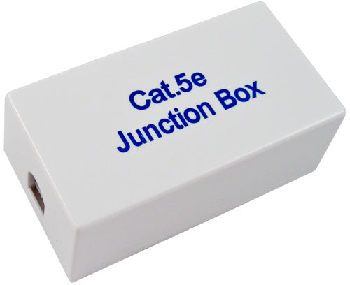 Cat5E RJ45 Junction Box Plastic Housing White -FireFold