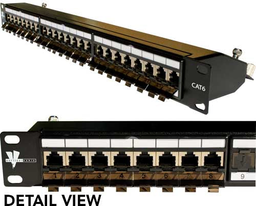 Vertical Cable Cat6 Shielded Patch Panel - Krone Type
