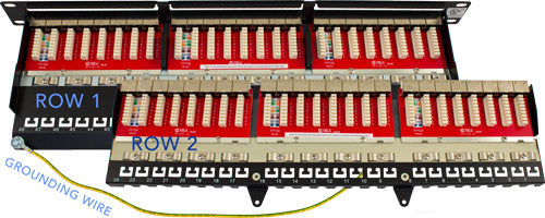 Vertical Cable Cat6 Shielded Patch Panel - Krone Type
