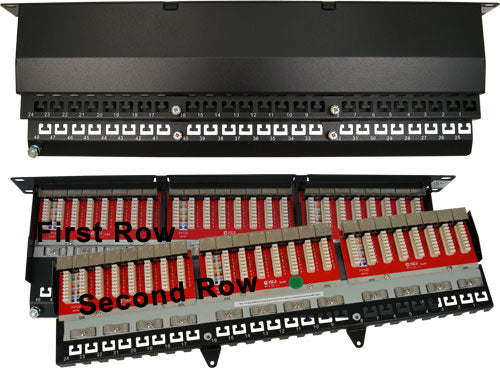 Vertical Cable 042-C6A/48 CAT6A Shielded Patch Panel - 48 Port