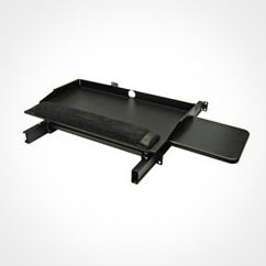 Great Lakes 3U Pivoting Keyboard Shelf with Mouse Tray - 110lb Weight Capacity