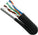 Vertical Cable CAT6, Outdoor Rated w/ Messenger, LLDPE Jacket, 23AWG, Solid - 1000ft Spool