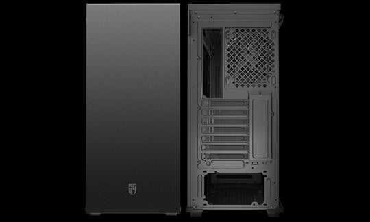DEEPCOOL MACUBE 310 BK Gamer Storm MACUBE 310 ATX Mid Tower Case, Magnetic Tempered Glass Built-in Fan Hub and Graphics Card holder