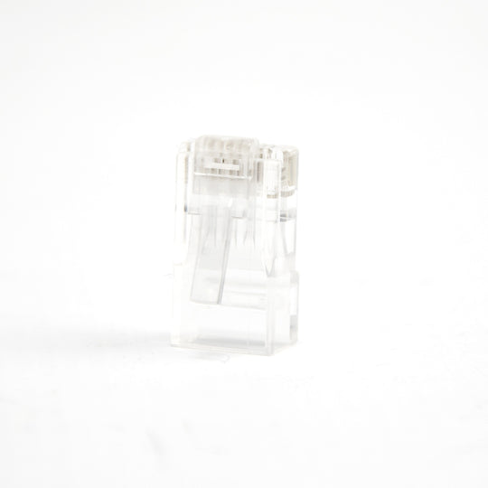 Cat6 RJ45 Connector for 23AWG Round Solid/Stranded Cable - 100pk