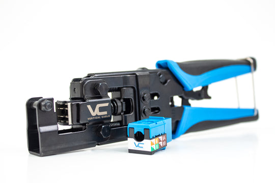 Vertical Cable I-Punch Tool for the V-Max Keystone Jack Series