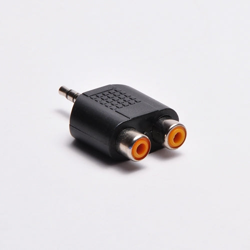 3.5mm Stereo Male to (2) RCA Female Adapter - Plastic