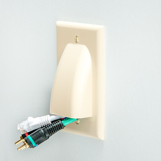 Vanco Slim Bulk Cable Wall Plate
