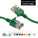 Cat6A Slim Ethernet Patch Cable, 28AWG, Snagless Boot - Green