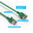 Cat6A Slim Ethernet Patch Cable, 28AWG, Snagless Boot - Green