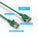 Cat6A Slim Ethernet Patch Cable, Snagless Boot - Green