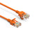 Cat6A Slim Ethernet Patch Cable, Snagless Boot - Orange