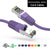 Cat6 Shielded Ethernet Patch Cable, Snagless Boot - Purple