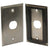 Single Gang Stainless Steel Wallplate with Water Seal