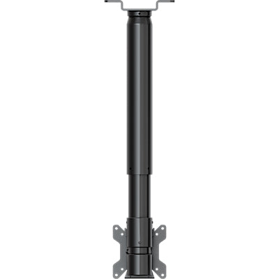 Crimson-AV Complete Ceiling TV Mount Installation Kit for 10-32 Inch Screens, 12-18 Inch Drop