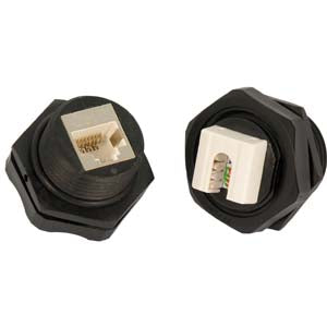 Cat.6 RJ45 Shielded Industrial Panelmount Jack