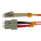 LC-SC Multimode OM1 Duplex 62.5/125 Fiber Patch Cable, UL, ROHS