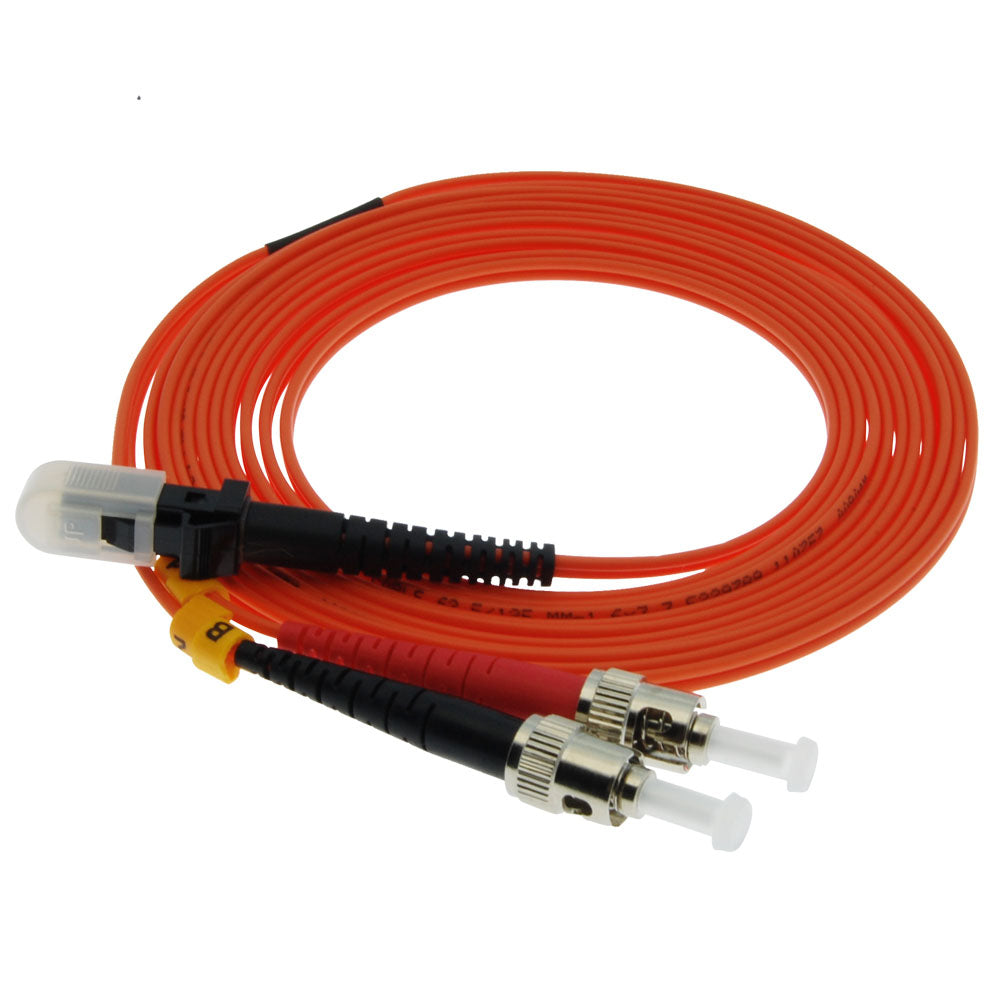 MTRJ-ST Multimode Duplex 62.5/125 Fiber Optic Cable – FireFold