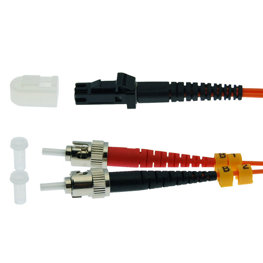 MTRJ-ST Multimode Duplex 62.5/125 Fiber Optic Cable