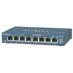 NETGEAR FS108 ProSafe 8-Port 10/100 Desktop Switch