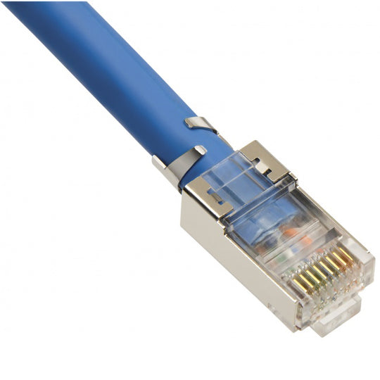 Platinum Tools 106190 RJ45 CAT6A 10Gig Shielded Connector with Liner, Solid 100 Pack