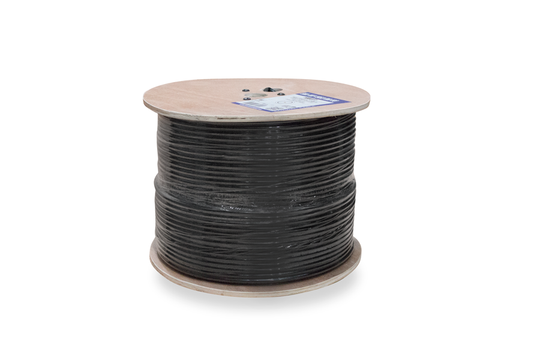 Vertical Cable 107-1952/DB/6Q 1000ft RG-6 Direct Burial Coax Cable - Quad Shield