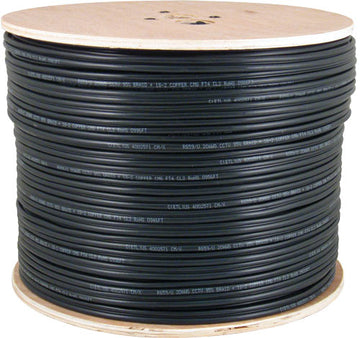 Vertical Cable CAT6 Shielded CMXF Direct Burial Gel-Filled Core, LLDPE Jacket, 23 AWG, Solid - 1000ft Wooden Spool