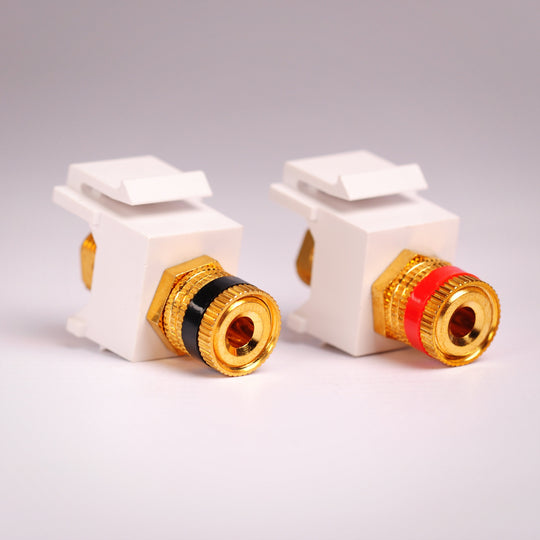 Vanco 820407 Binding Post Keystone Jack Pair