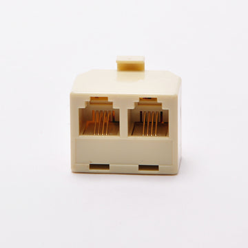 RJ11 Modular T1 Plug to 2 Jacks