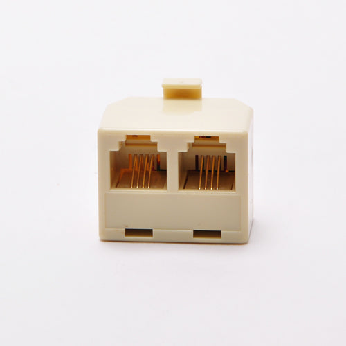 RJ11 Modular T1 Plug to 2 Jacks