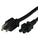 World Cord 5-15P to C5 10A 125V 18/3 SJT Power Cord - Black