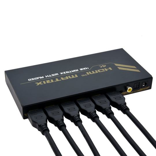4x2 HDMI Matrix Switch with Audio 4K @ 30Hz