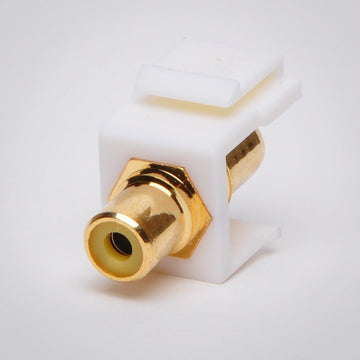 RCA Keystone Jack, White Insert