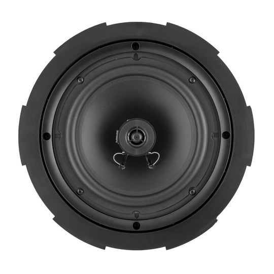 Current AudioAX-MINI4 4 Zone Streaming Multi Room Audio System plus 4 pairs BCS80FL 8" In-ceiling Contractor Series Speaker Bundle