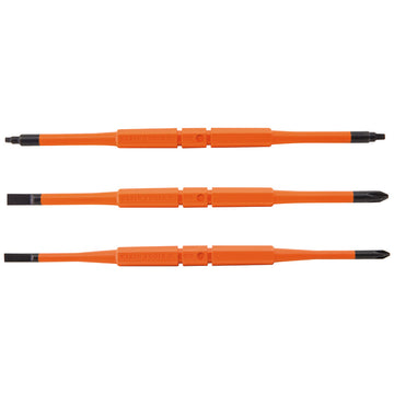 Klein Tools Screwdriver Blades, Insulated Double-End, 3-Pack, 13157
