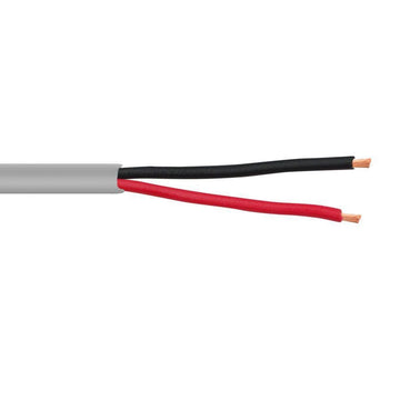 SCP 2C/14 AWG Stranded Security Audio Alarm Cable PVC, Gray - 1000ft Spool