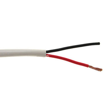 SCP Speaker Cable, LSZH, 2C/14 AWG 105 Strand Oxygen Free Copper, White - 500ft Box