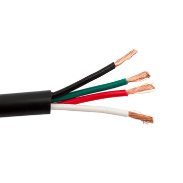 SCP INDOOR/OUTDOOR PRO GRADE SPEAKER CABLE- 4C/14 AWG 105 STRAND OXYGEN FREE COPPER, UL CMR, EN50575:2014 Eca, SUN RES HD PVC JKT 500FT RIB
