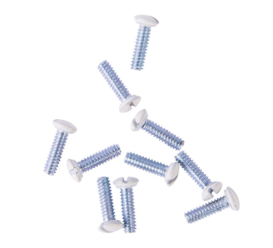 Gardner Bender Electricians Wall Plate Screw Kit, Flat Head, Ivory, 10/Pkg, 14-WPI
