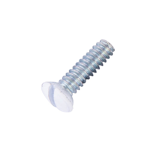 Gardner Bender Electricians Wall Plate Screw Kit, Flat Head, White, 10/Pkg, 14-WPW