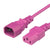 World Cord C13 C14 10A 250V 18/3 SJT Power Cord - Pink