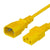 World Cord C13 C14 10A 250V 18/3 SJT Power Cord - Yellow