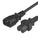 World Cord C14 C15 16AWG SJT 105c 13A 250V Power Cord - Black